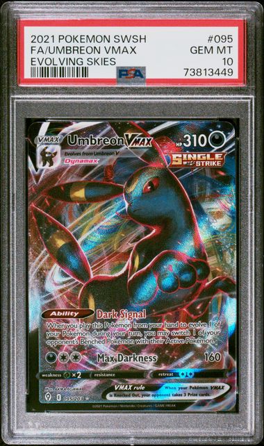 Umbreon VMAX 095/203 Evolving Skies PSA 10 73813449