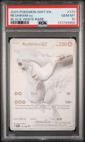 Reshiram ex 173/086 White Flare PSA 10 131744908