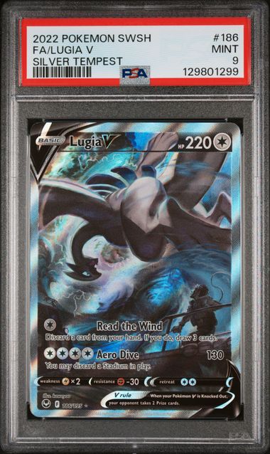 Lugia V 186/195 Silver Tempest Full Art PSA 9 129801299