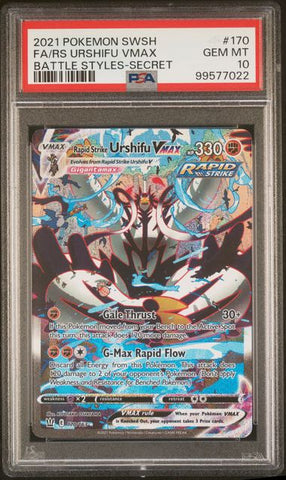 Rapid Strike Urshifu VMAX 170/163 SWSH Battle Styles Secret PSA 10 99577022