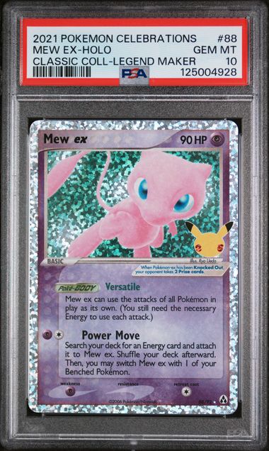 Mew ex 88/92 Celebrations Classic Coll. PSA 10 125004928