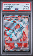 Reshiram ex 158/086 White Flare PSA 10 127517192