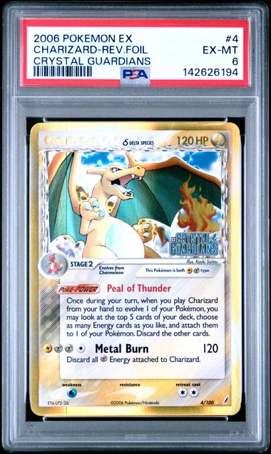 Charizard Delta Species 4/100 Crystal Guardians PSA 6 142626194