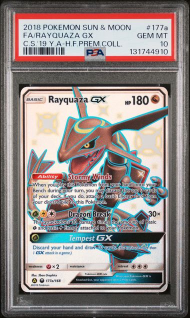 Rayquaza GX 177a/168 Hidden Fates Premium Collection PSA 10 131744910