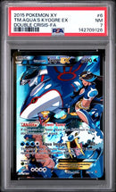 Team Aqua's Kyogre EX 6/34 XY Double Crisis PSA 7 142709126