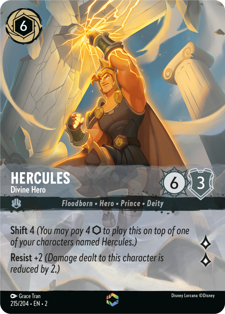 Hercules - Divine Hero Enchanted Alt Art (215/204) [Rise of the Floodborn]