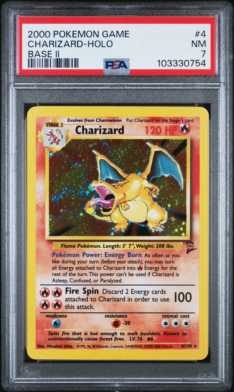 Charizard 4/130 Base Set 2 PSA 7 103330754