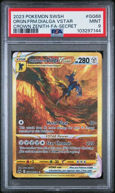 Origin Forme Dialga VSTAR GG68/GG70 Crown Zenith PSA 9 103297144