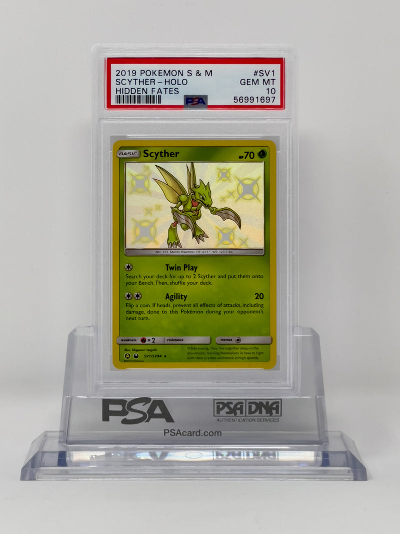 Scyther SV1/SV94 Hidden Fates PSA 10 56991697