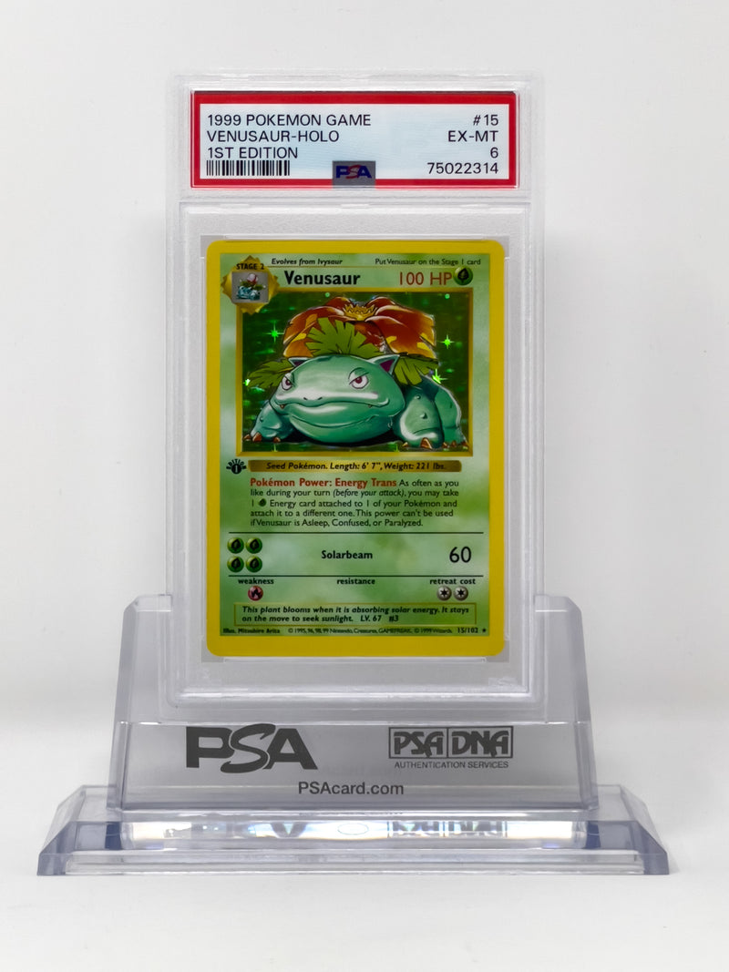 Venusaur 15/102 Base Set 1st Edition PSA 6 75022314