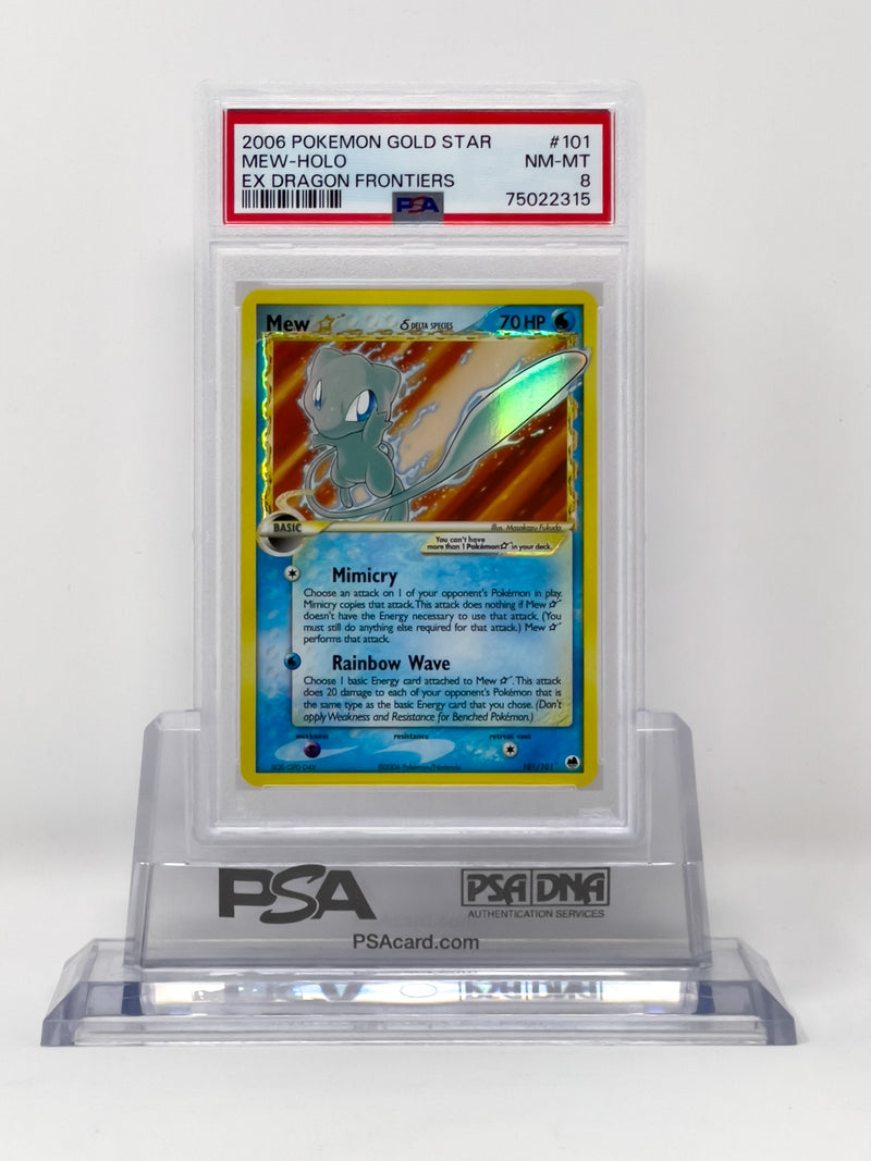 Mew Star 101/101 Dragon Frontiers PSA 8 75022315