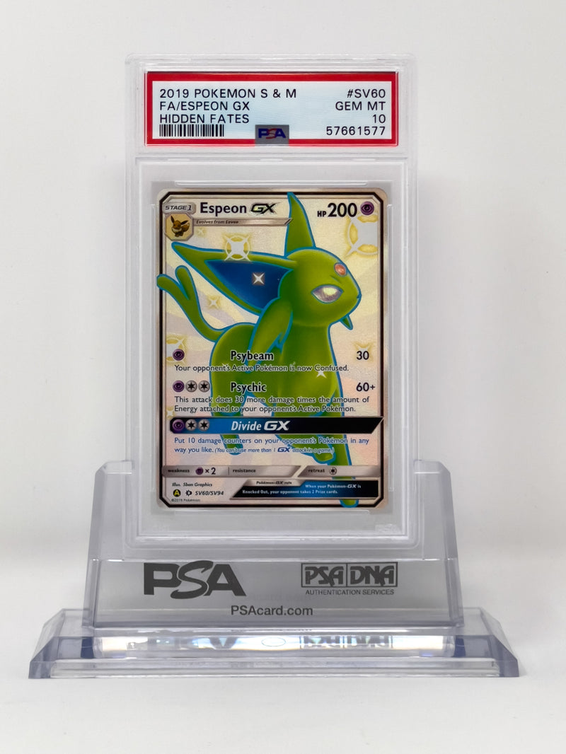 Espeon GX SV60/SV94 Hidden Fates PSA 10 57661577