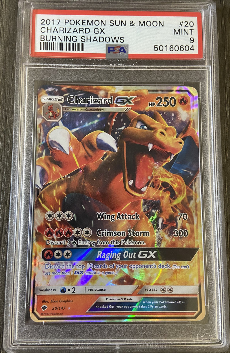 Charizard GX 20/147 Burning Shadows PSA 9 50160604