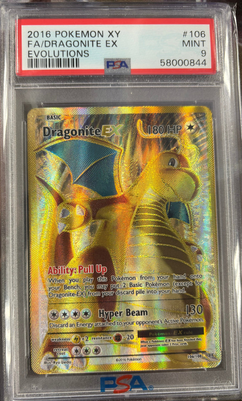 Dragonite ex 106/108 Evolutions PSA 9 58000844