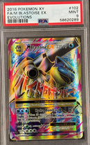 M Blastoise EX 102/108 Evolutions PSA 9 58620289