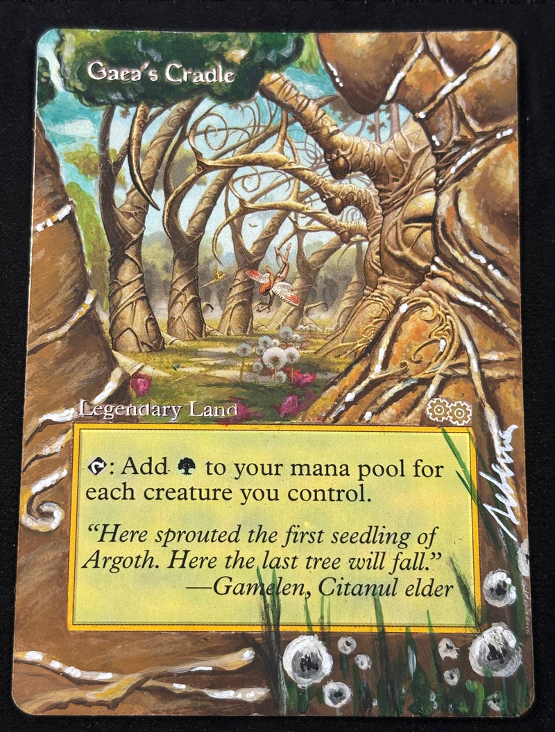 Gaea's Cradle Altered & Inked [Urza's Saga]