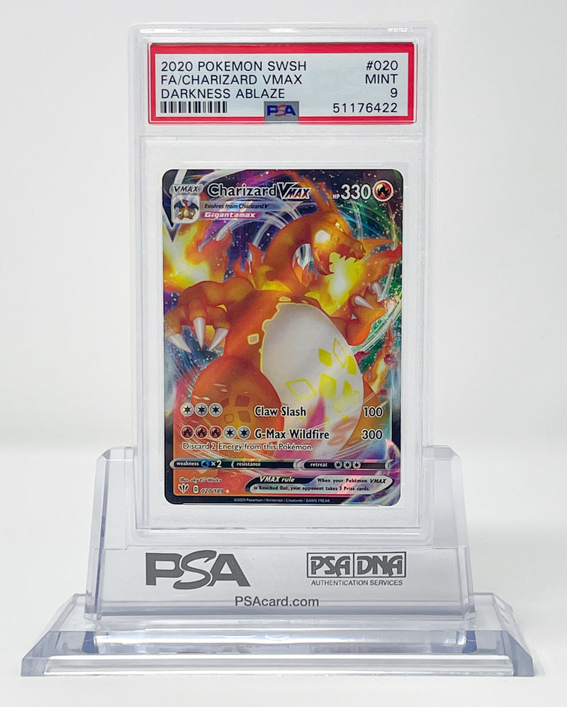 Charizard Vmax 020/189 Darkness Ablaze PSA 9 51176422