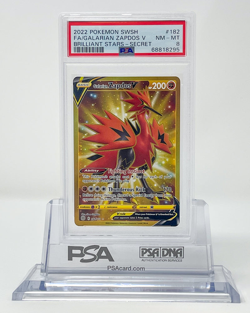Galarian Zapdos Brilliant Stars PSA 8 68818295