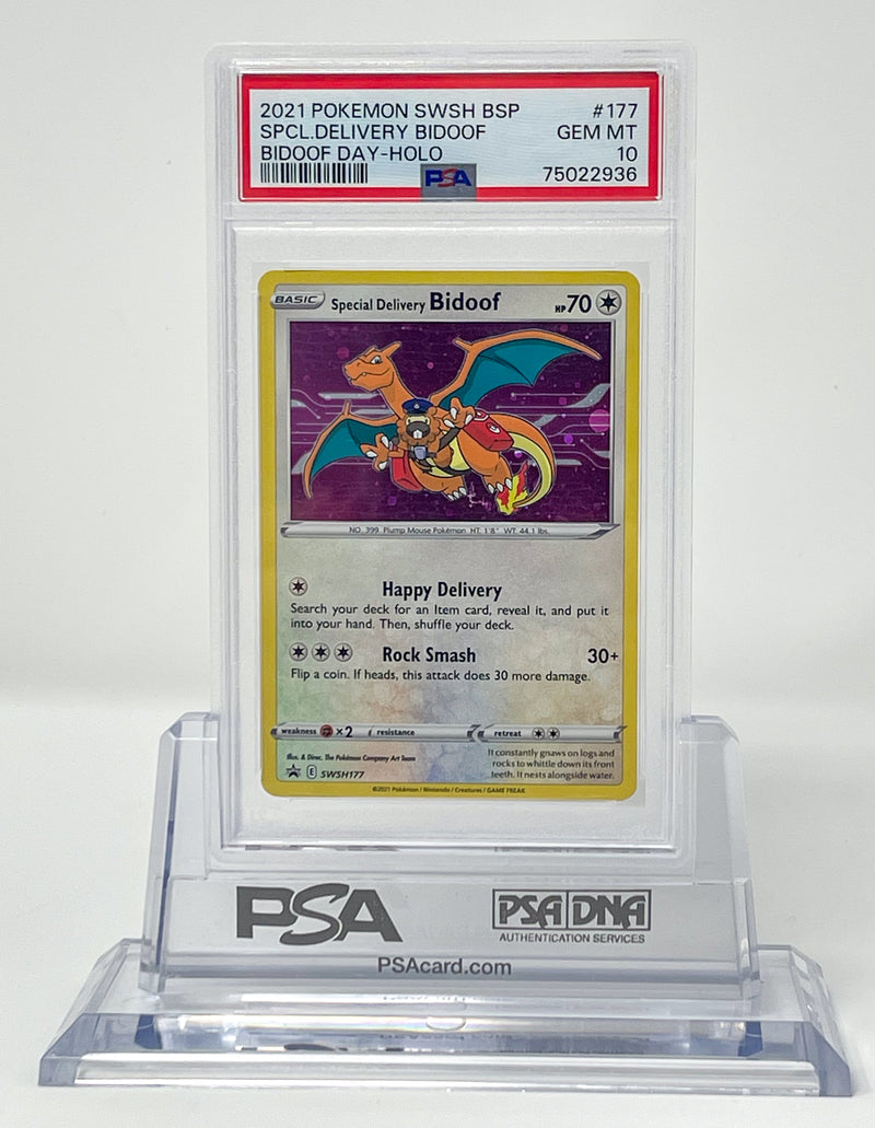 Special Delivery Bidoof SWSH177 Bidoof Day PSA 10 75022936