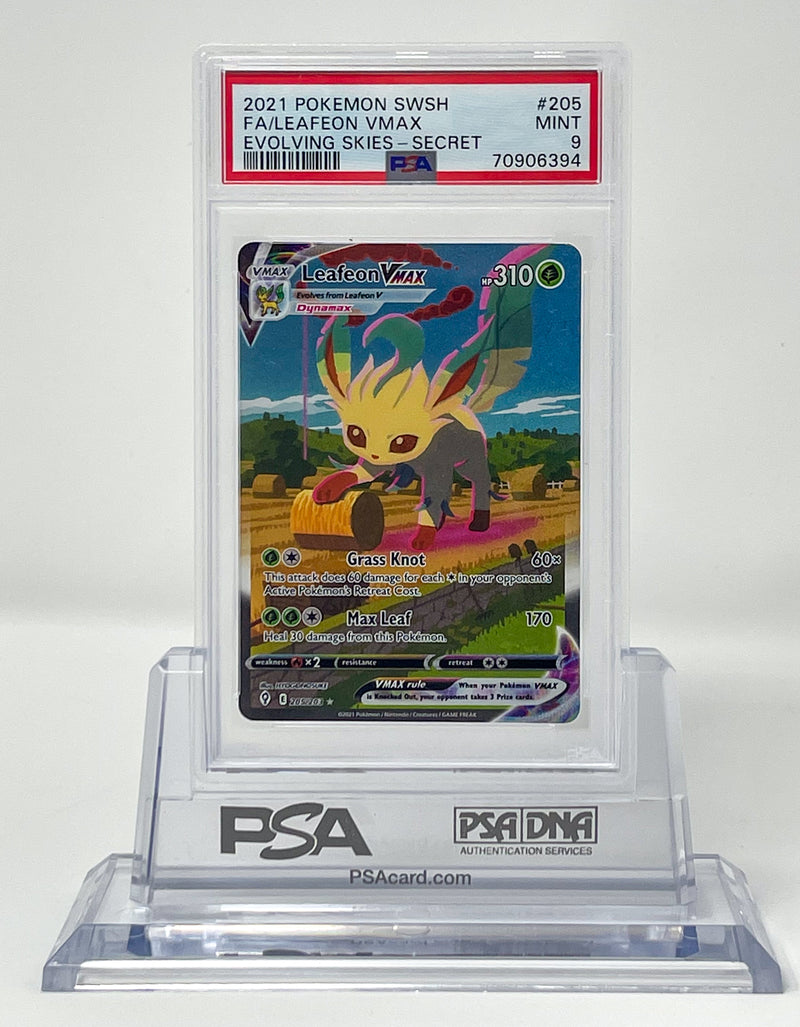 Leafeon Vmax 205/203 Alt Secret PSA 9 70906394