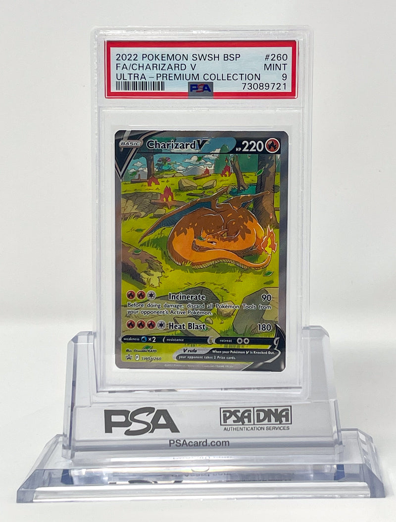 Charizard V SWSH260 Black Star Promo PSA 9 73089721
