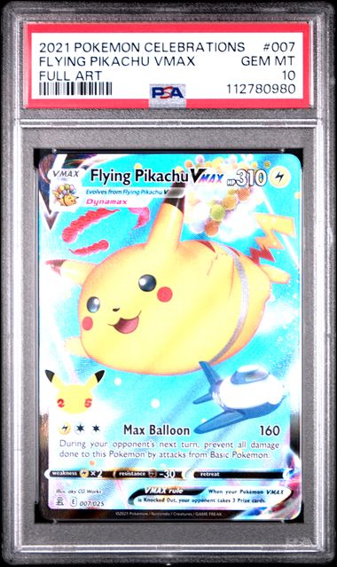Flying Pikachu VMAX 007/025 Celebrations PSA 10 112780980
