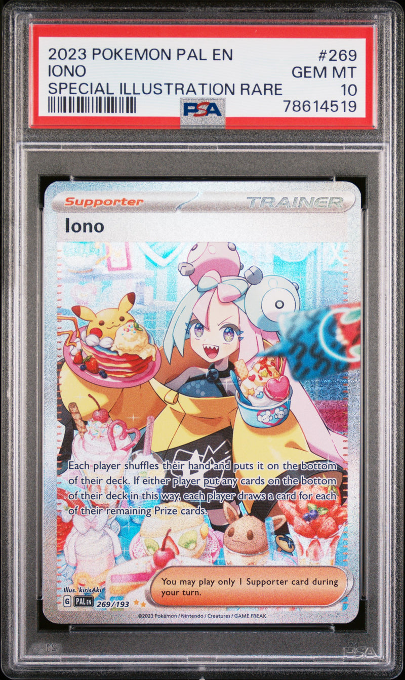 Iono Illustration Rare Paldea Evolved 269/193 PSA 10 78614519