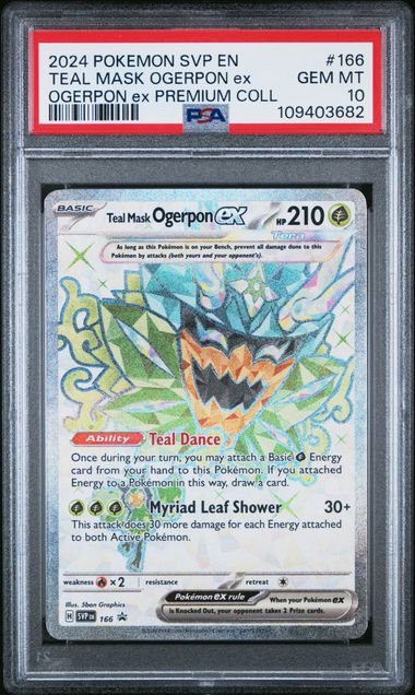 Teal Mask Ogerpon ex (166) Black Star Promo PSA 10 109403682