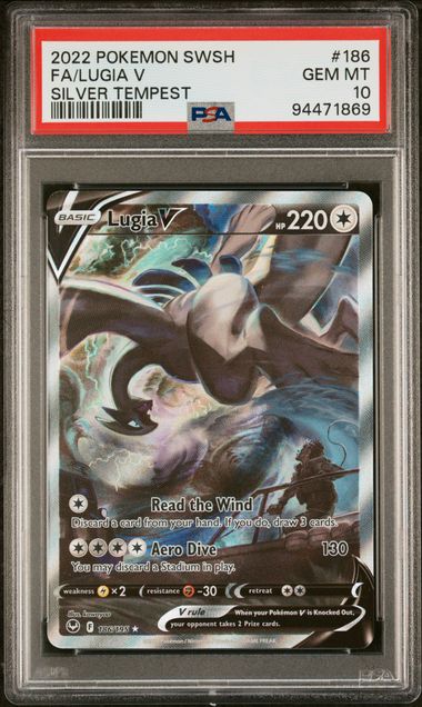 Lugia V 186/195 Silver Tempest PSA 10 94471869