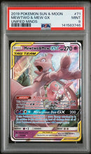 Mewtwo & Mew GX 71/236 Unified Minds PSA 9 141583746