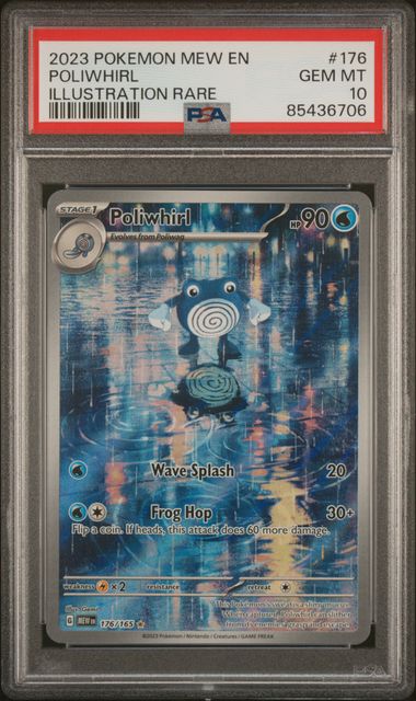Poliwhirl 176/165 151 Illustration Rare PSA 10 85436706