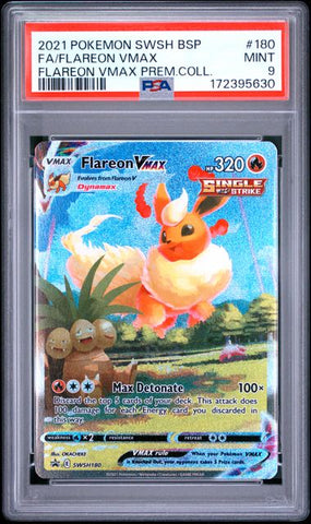 Flareon VMAX SWSH180 Black Star Promo PSA 9 172395630