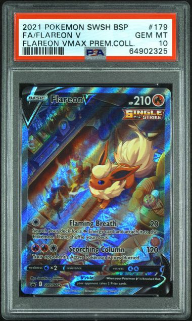 Flareon V SWSH179 Black Star Promo PSA 10 64902325