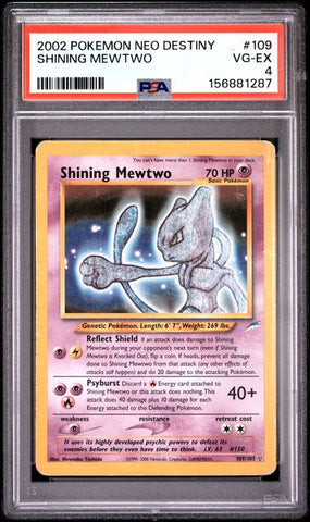 Shining Mewtwo 109/105 Neo Destiny PSA 4 156881287