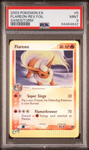 Flareon - Rev. Holo 5/100 EX Sandstorm PSA 9 94464842