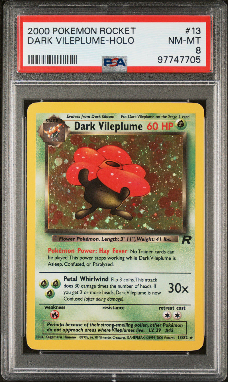 Dark Vileplume 13/82 Team Rocket PSA 8 97747705