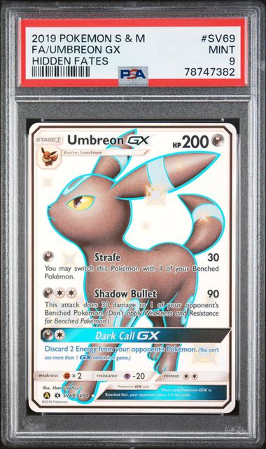 Umbreon GX SV69/SV94 Hidden Fates PSA 9 78747382