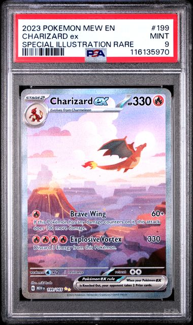 Charizard ex 199/165 S&V: 151 PSA 9 116135970