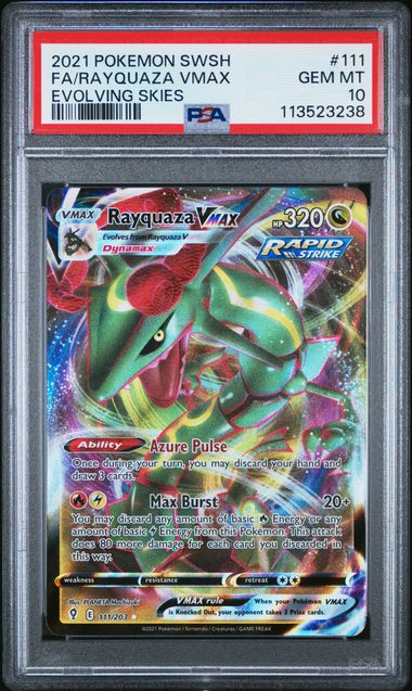 Rayquaza VMAX 111/203 Evolving Skies PSA 10 113523238