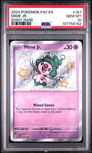 Mime Jr. 157/091 Paldean Fates PSA 10 107756162