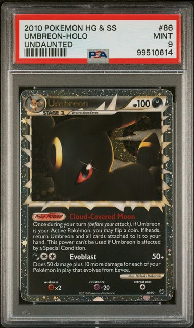 Umbreon 86/90 HG&SS Undaunted PSA 9 99510614