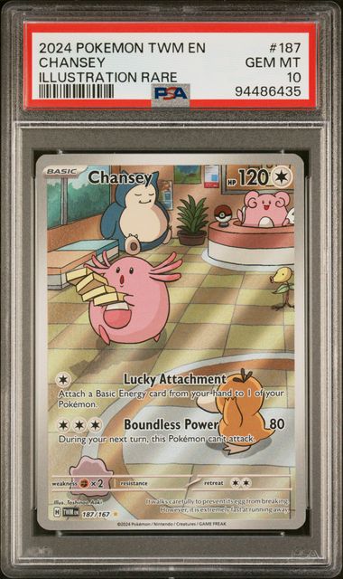 Chansey 187/167 Scarlet & Violet: Twilight Masquerade PSA 10 94486435