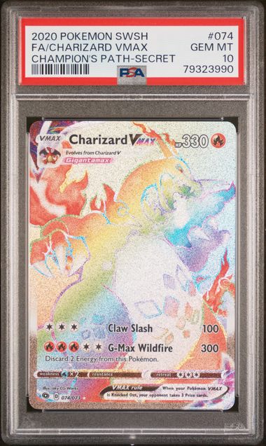 Charizard VMAX 074/073 SWSH Champion's Path Secret PSA 10 79323990