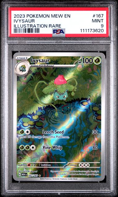 Ivysaur 167/165 151 Illustration Rare PSA 9 111173620