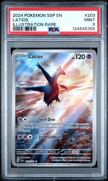 Latios 203/191 Surging Sparks PSA 9 124545358