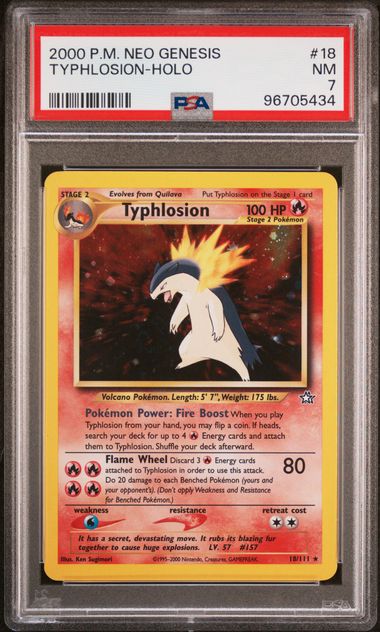Typhlosion 18/111 Neo Genesis PSA 7 96705434