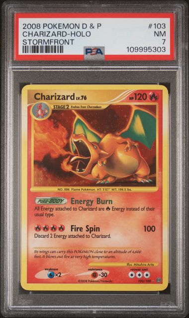 Charizard - Holo 103/100 Stormfront PSA 7 109995303
