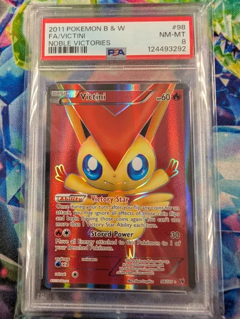 Victini 98/101 Noble Victories PSA 8 124493292