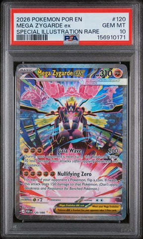 Mega Zygarde ex 120/088 Perfect Order PSA 10 156910171