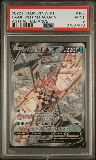 Origin Forme Palkia V 167/189 Astral Radiance PSA 9 107867410